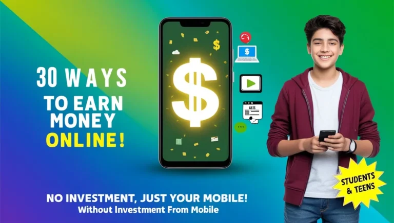 [Earn 30k to 50k] Top 30 Ways to Earn Money Online without Investment From Mobile